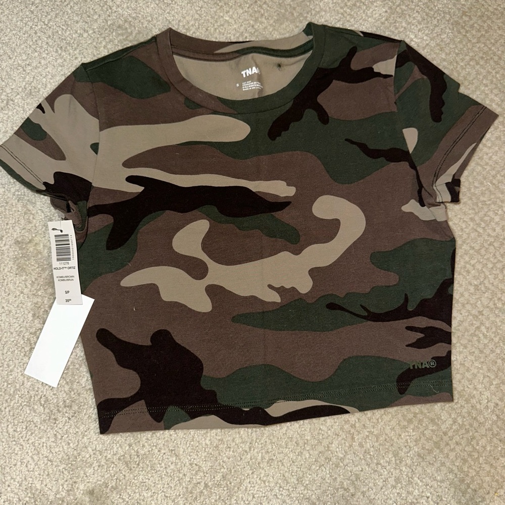 TNA Green Camouflage Tee